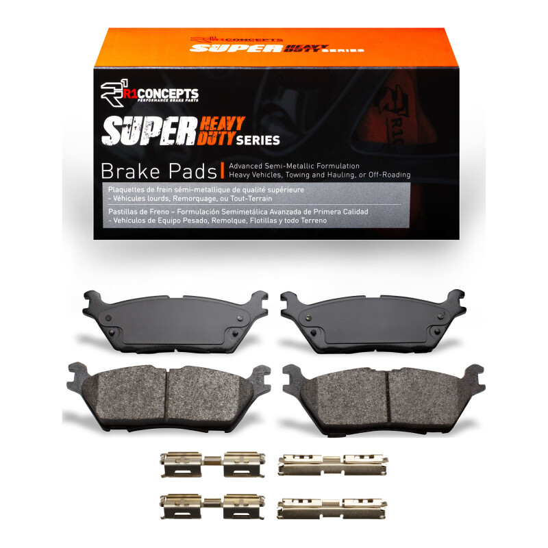 Ford F-150 Brake Pads - Rear - R1 Concepts - Super Duty - `15-`21